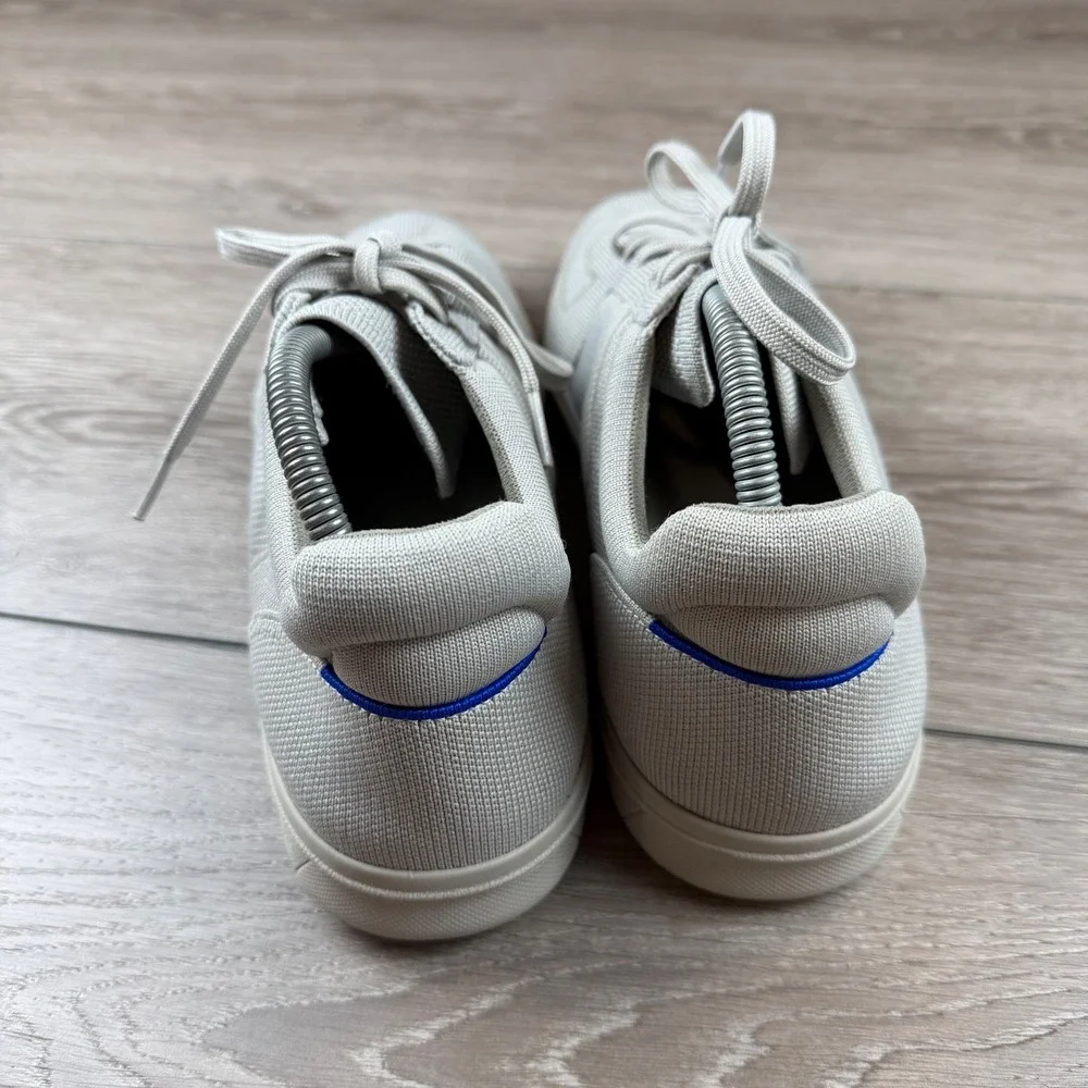 Rothy's Men RS01 Sneaker Knit Lace Up Light Grey Size 11